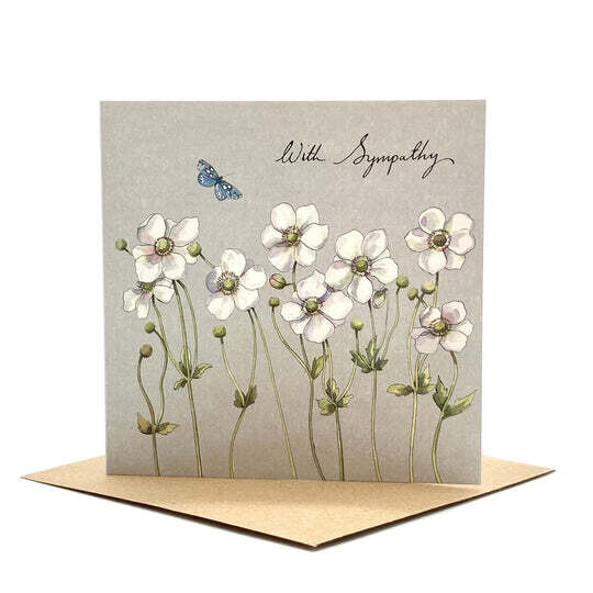 Anemone Sympathy Card