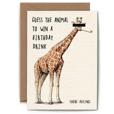 Guess The Giraffe Card