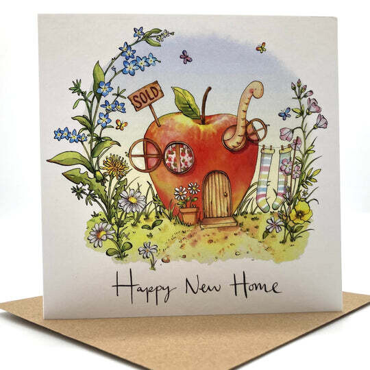 Worm New Home Card
