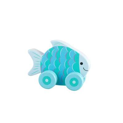 Fish First Wooden Push Toy