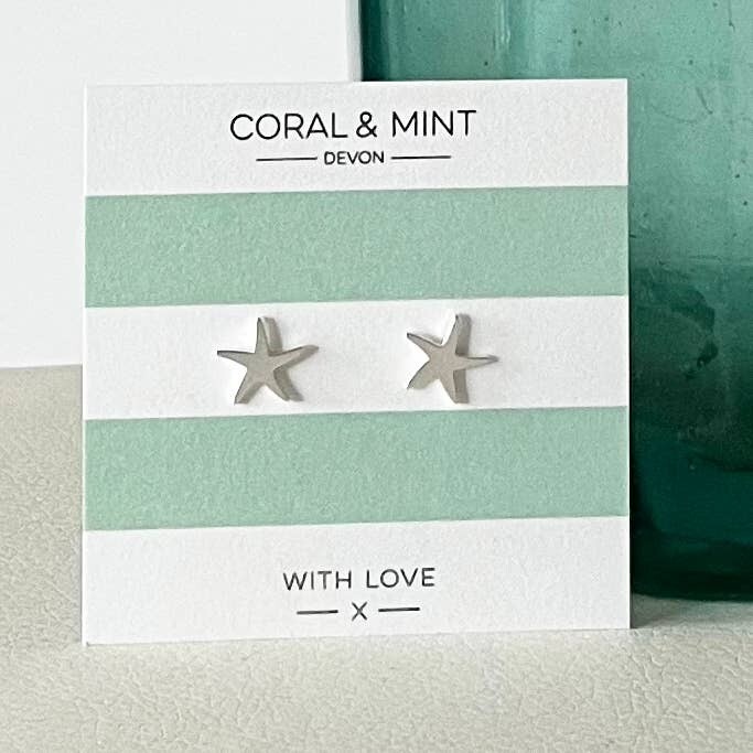 Silver Starfish Earrings