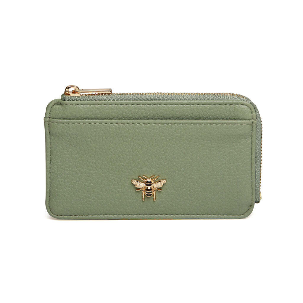 Alice Wheeler Bee Coin Purse - Sage