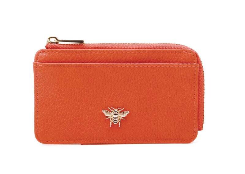 Alice Wheeler Bee Coin Purse - Orange