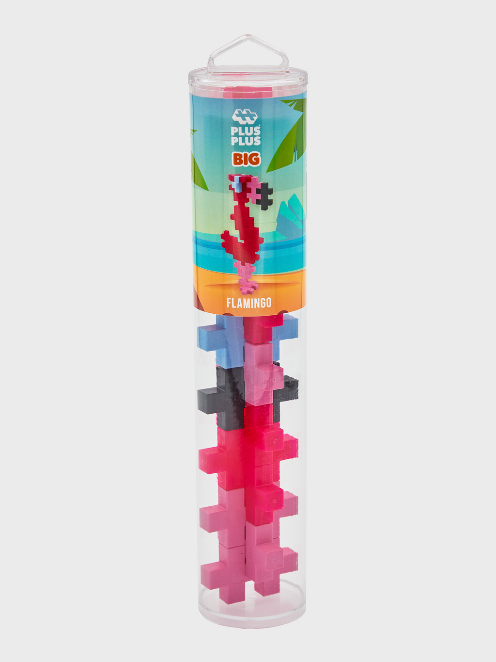 Plus Plus BIG 15 Piece Tube - Flamingo