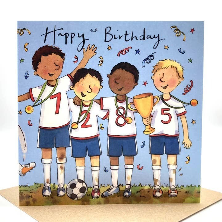 Boys Football Birthday Card