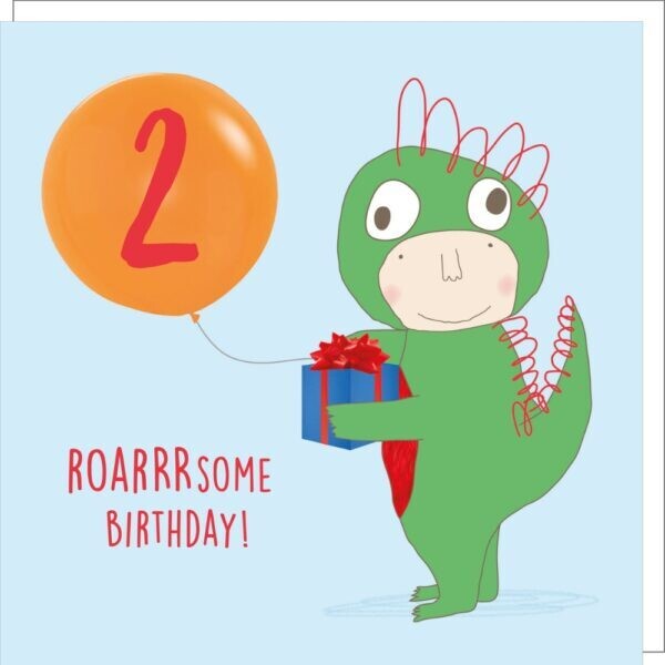 2nd Birthday Roarsome Card