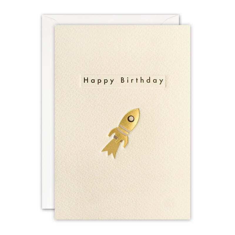 Rocket Ship Birthday Card