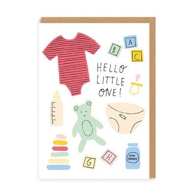 Hello Little One New Baby Card