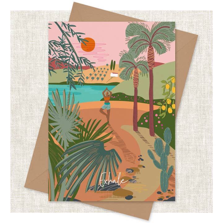 Wanderlust Card - Outdoor Yoga