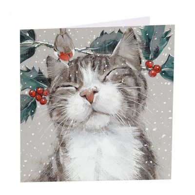 Nipping At Your Nose (Cat) Pack Of 6 Charity Christmas Cards