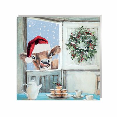 Festive Feast (Cow) Pack Of 6 Charity Christmas Cards