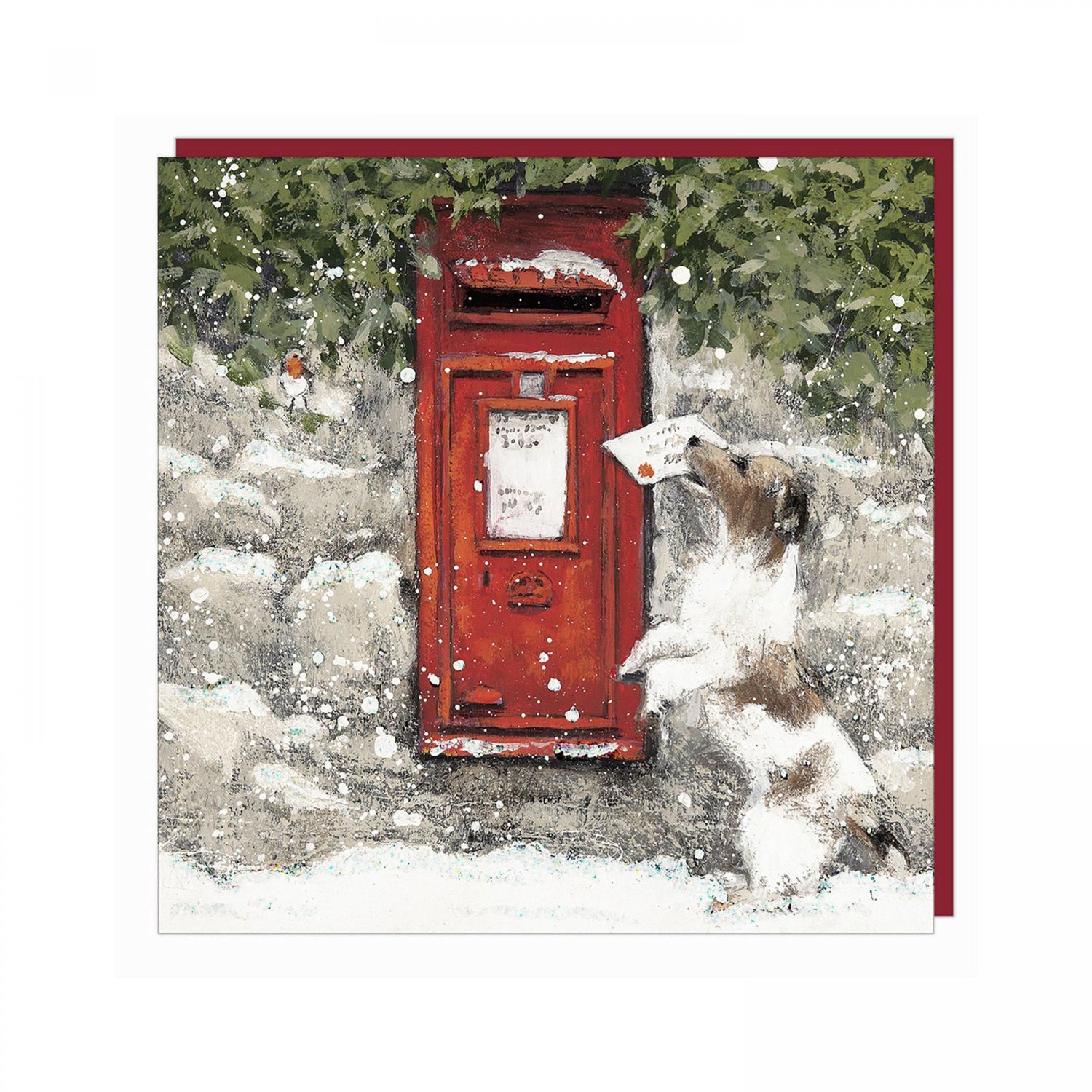 Christmas Post (Dog) Pack Of 6 Charity Christmas Cards