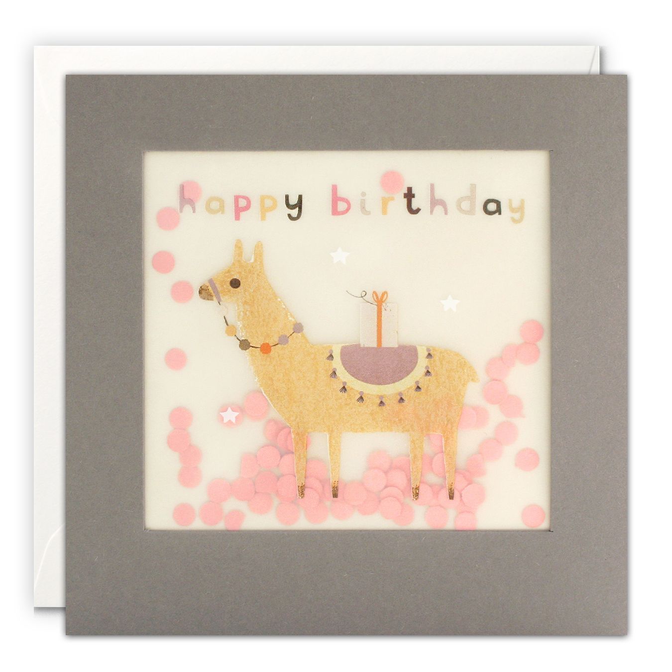 Birthday Llama Shakies Card