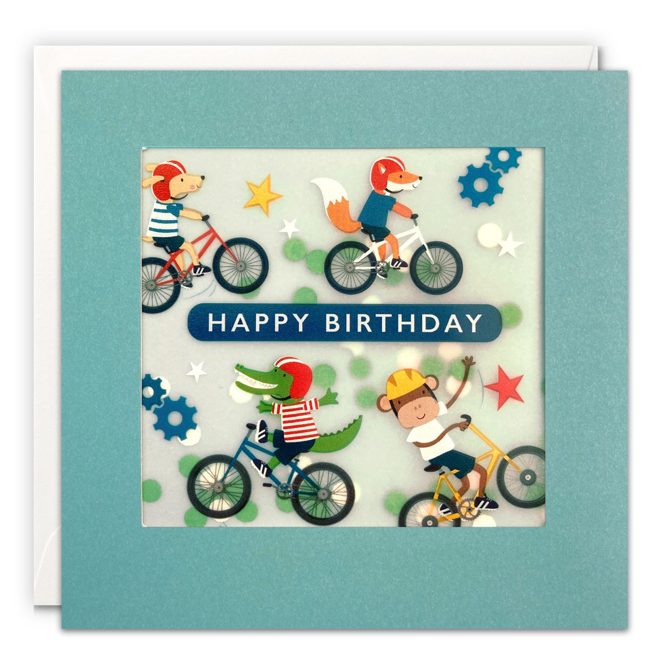 Animals On Bikes Shakies Card