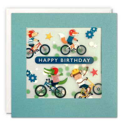 Animals On Bikes Shakies Card