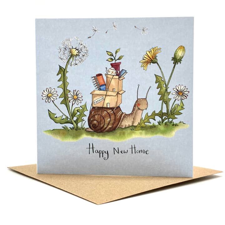 Snail Happy New Home Card