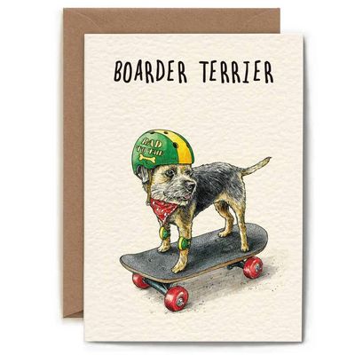 Boarder Terrier Card