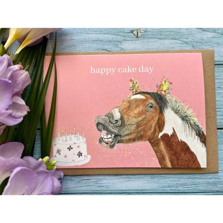 Horse Happy Cake Day Card