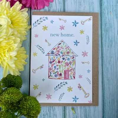 New Home House Keys Card