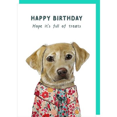 Treats Dog Birthday Card