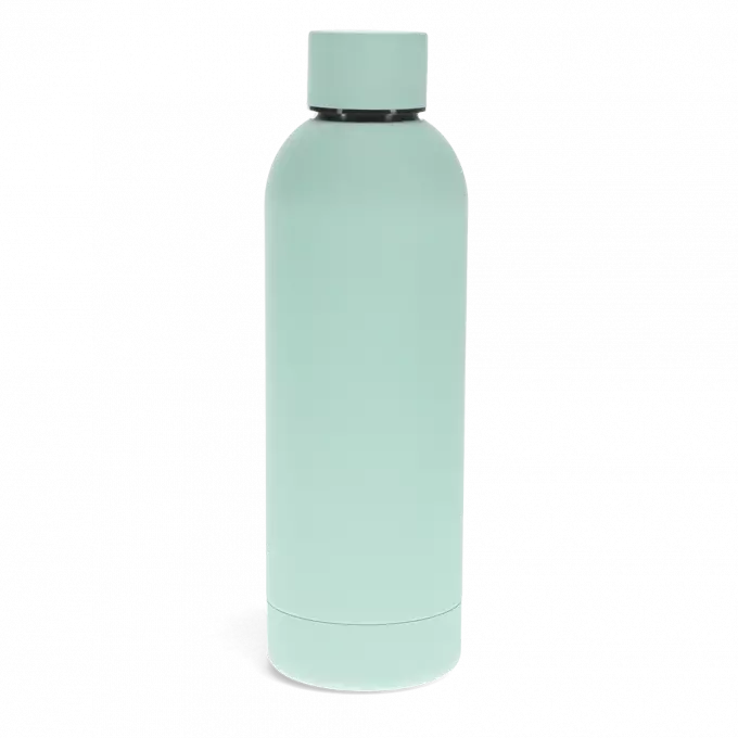 Rubber coated steel Water Bottle - Eggshell Blue