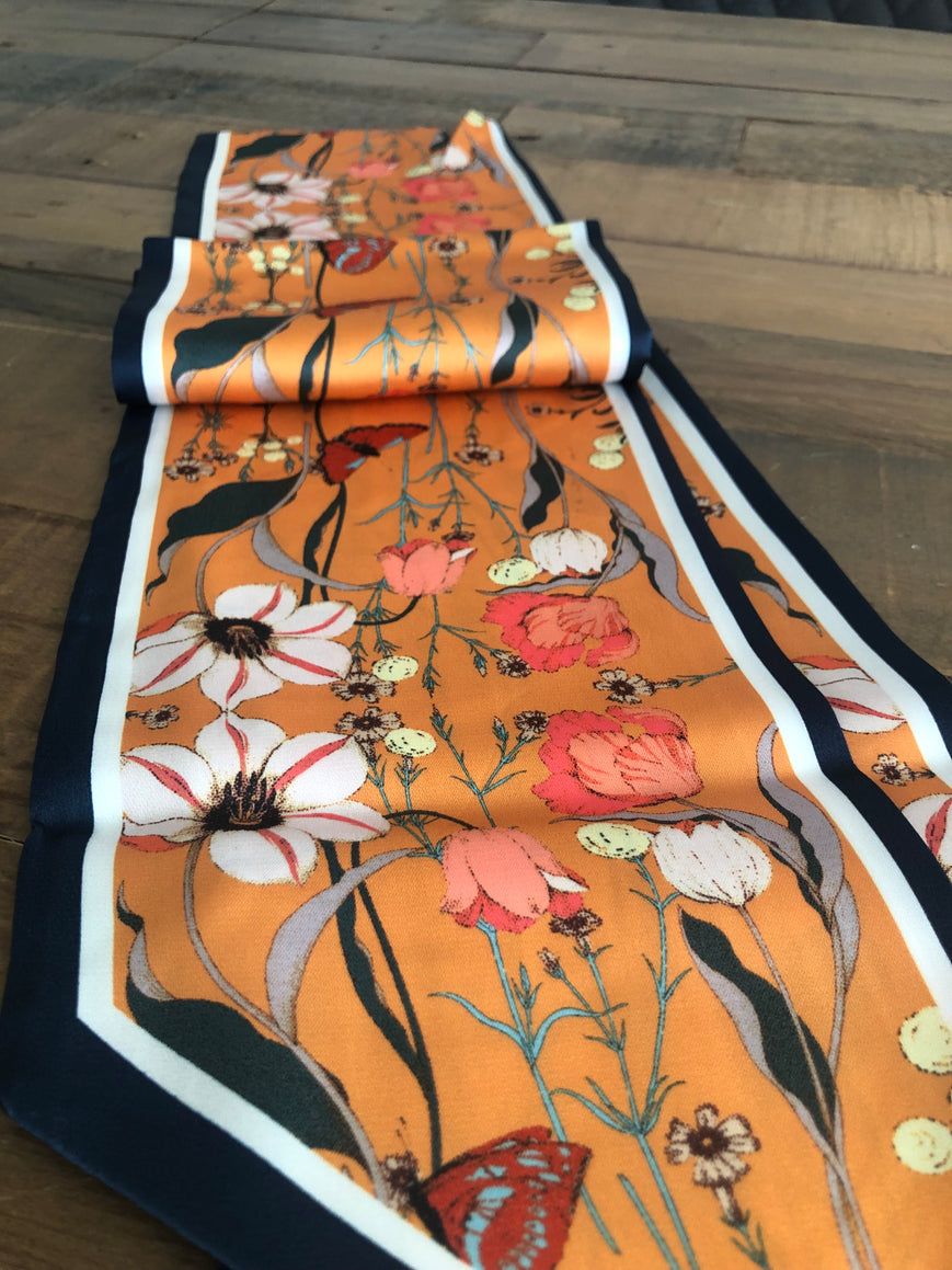 Ochre Floral Neckerchief