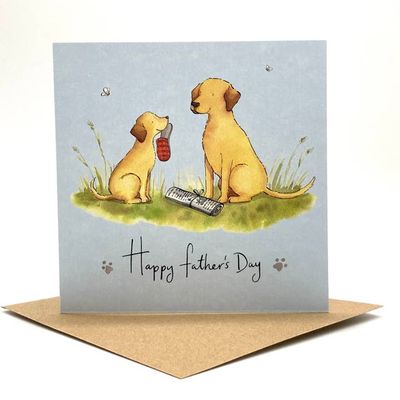 Father&#39;s Day Dogs &amp; Slipper Card