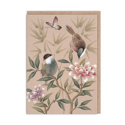 Bamboo And Birds Card
