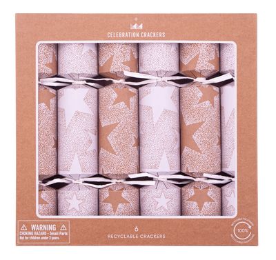 White Stars Christmas Crackers