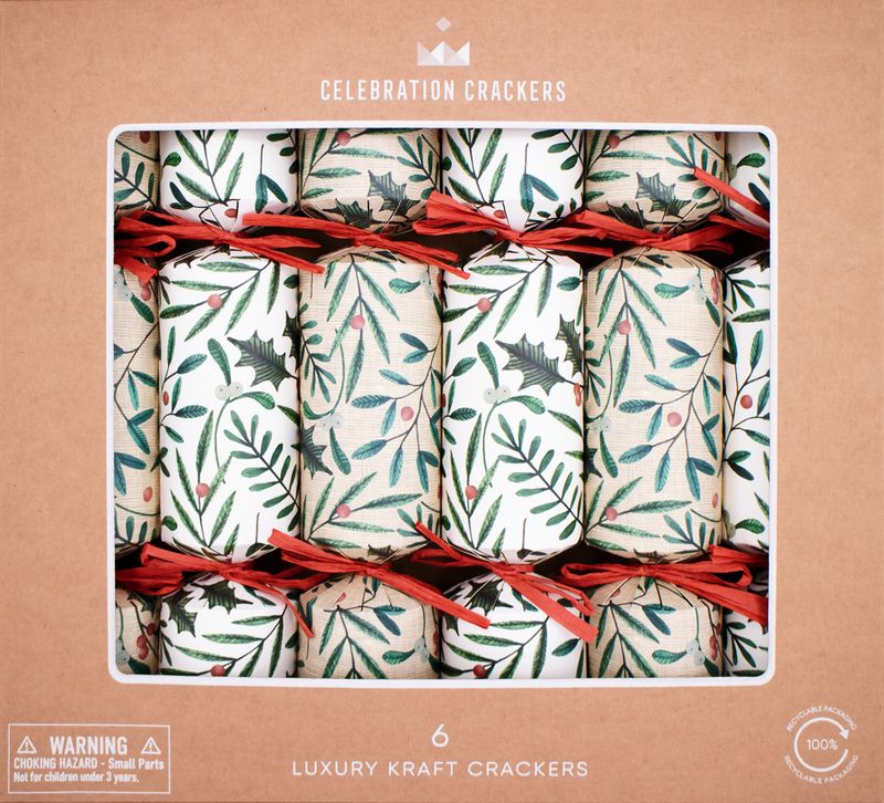 Rustic Foliage Christmas Crackers