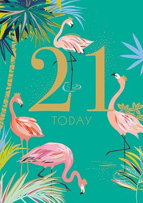 Sara Miller 21st Birthday Card