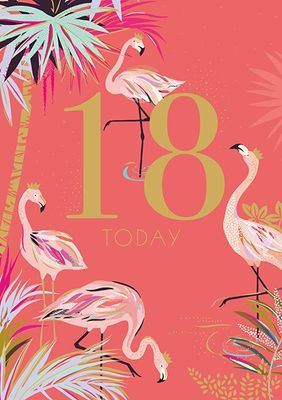 Sara Miller 18th Birthday Card