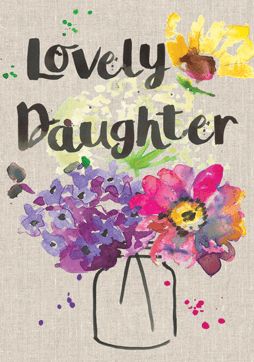 Lovely Daughter Flower Vase