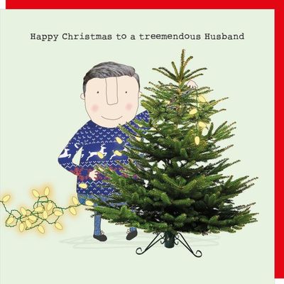 Christmas Treemendous Husband Card