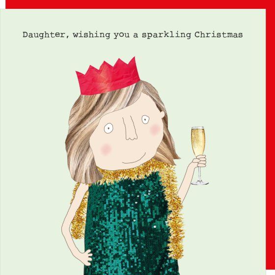 Christmas Daughter Sparkling Card