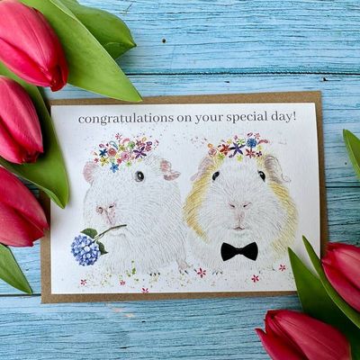 Congratulations On Your Special Day Guinea Pigs Card