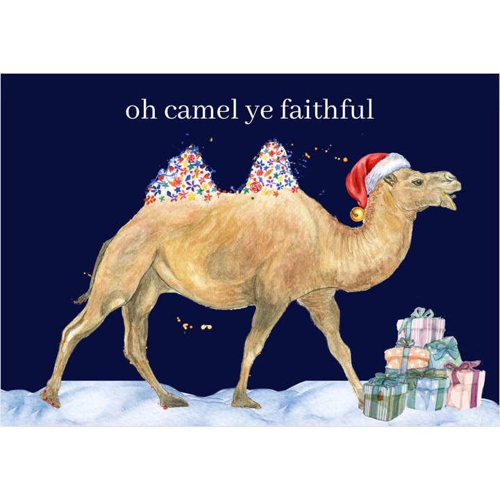 Christmas Camel Card