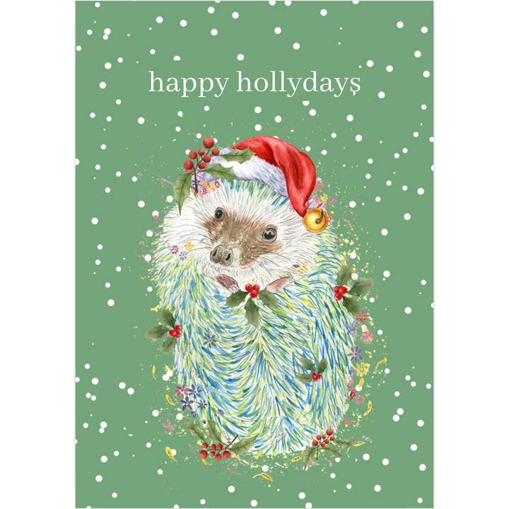 Christmas Hedgehog Card
