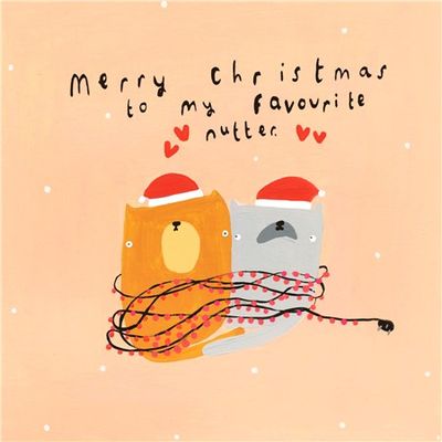 Favourite Nutter Christmas Card