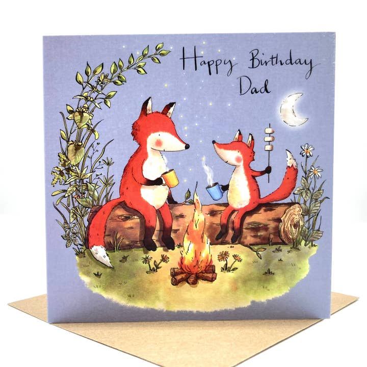 Dad Fox Birthday Card