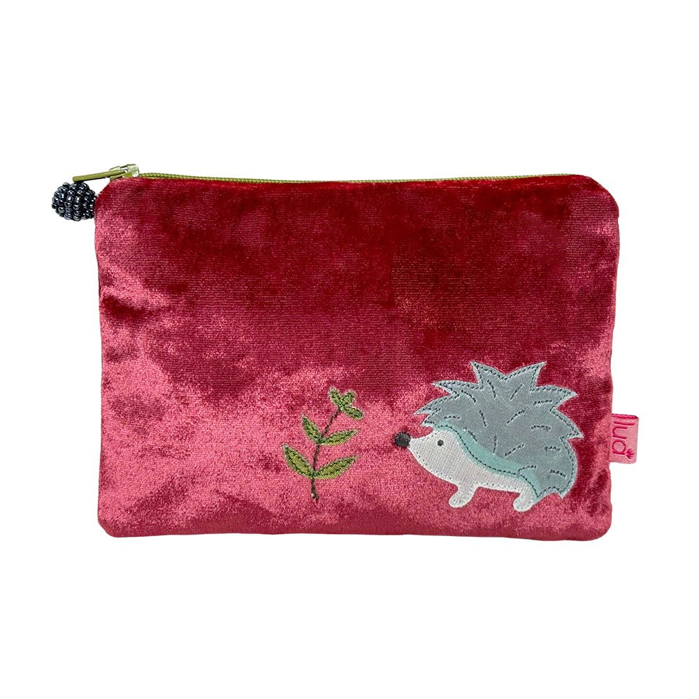 Lua Hedgehog Purse - Earth Red Velvet
