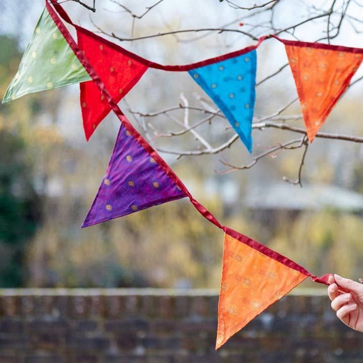 Recycled Sari Bunting