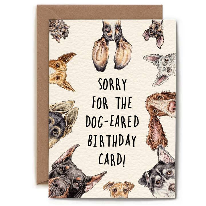 Dog-eared Birthday Card