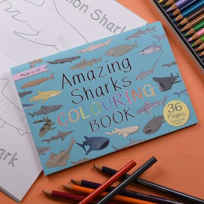 Amazing Sharks Colouring Book