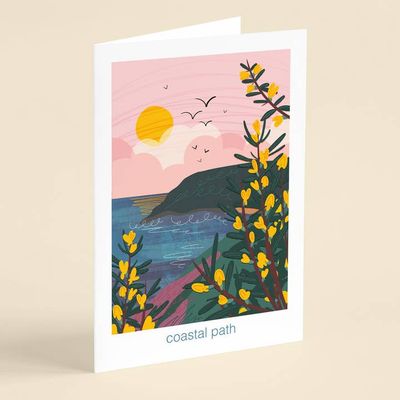 Let&#39;s Go Outside Card - Coastal Path