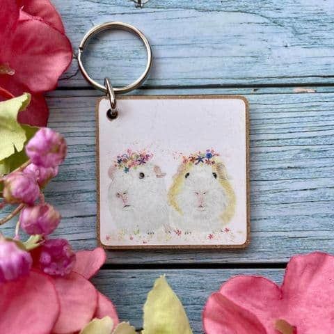 Guinea Pigs Keyring