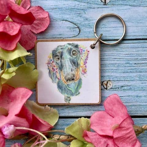 Dachshund Keyring
