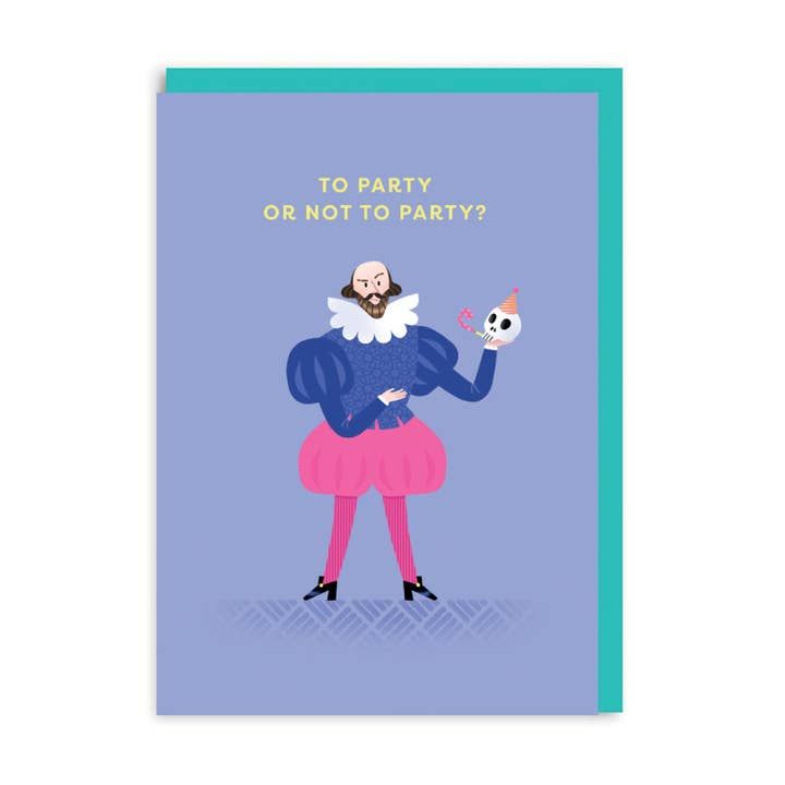 Shakespeare Party Card