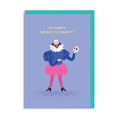 Shakespeare Party Card