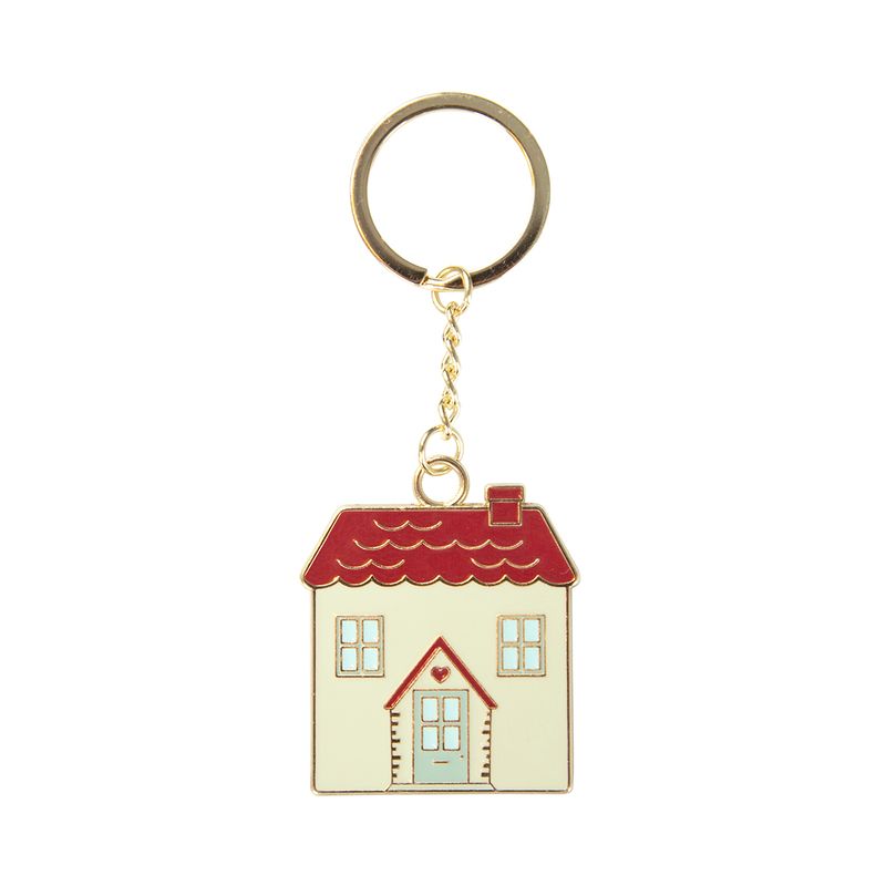 House Enamel Keyring